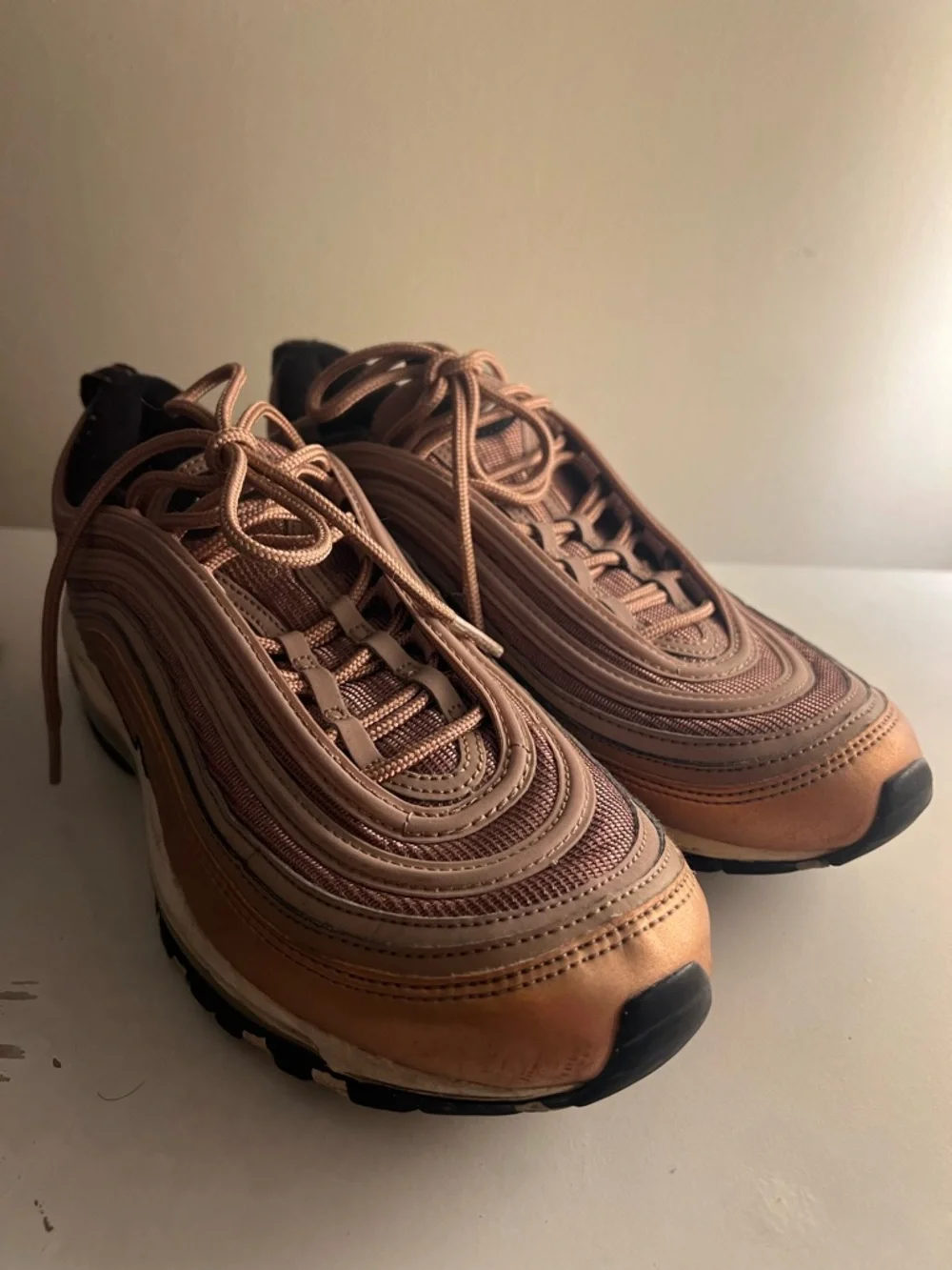 Nike Men’s Air Max 97 Sneakers in Copper/Tan